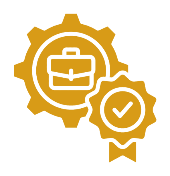 Work efficiency and certification emblem